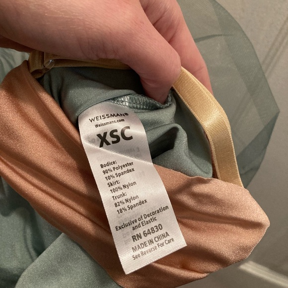 XSC girls teal dance costume - Picture 2 of 3